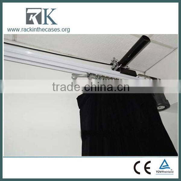 Fire Proof Velour Curtain With Electric Motorized Curtain