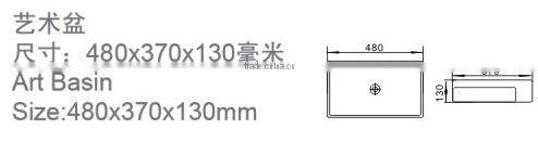 new desigh squre ceramic basin bathroom white square single hole art basin hot sale cheap price wash basin YB007