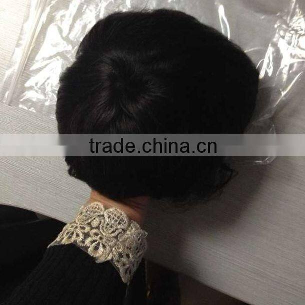 Indian remy human hair toupee / wig for men natural hair wig for men