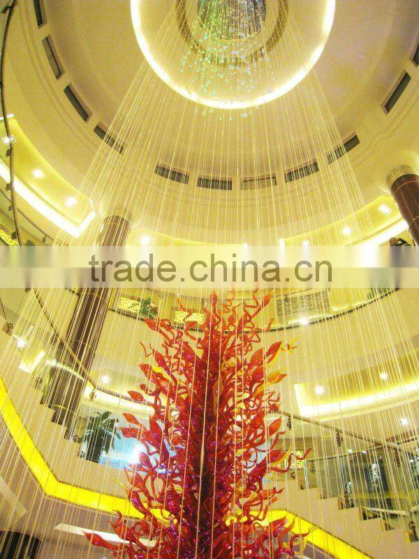 Hotal luxury glass art fixture xo-201213 and top grade art glass and Interior and Interior and Exterior Decoratives