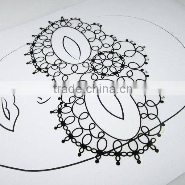 Custom party tribe game face sticker makeup face tattoo sticker factory