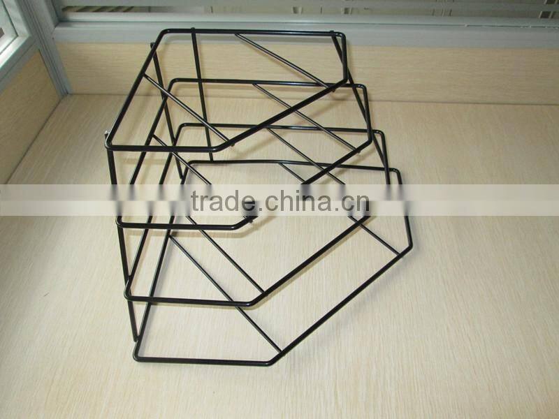 Kithen Counter Top Cabinet Metal Pan Organizer Rack