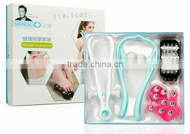 office and home plastic functional manual body massagers,manual neck,foot and body massager