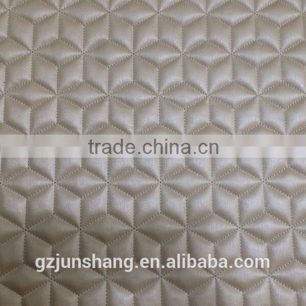 2015 newest PU leather for wallpaper decoration and upholstery usage