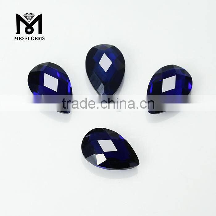 New Style Both Faceted Charming Sapphire Blue Ruby Bead Gemstone