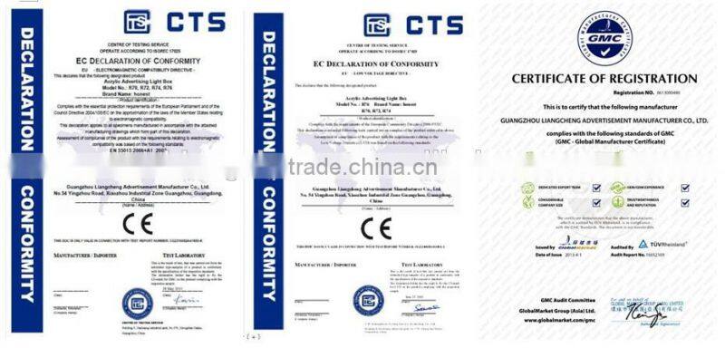 A0-A4 frameless LED sensor mirror light frames