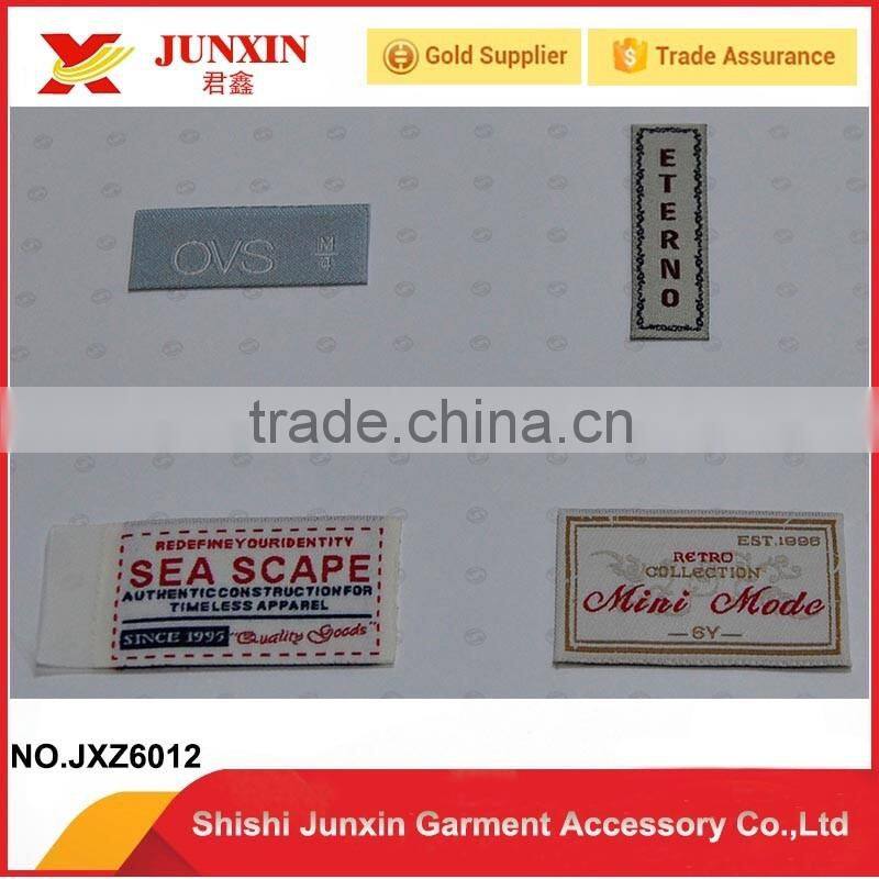 wholesale china custom logo brand woven label