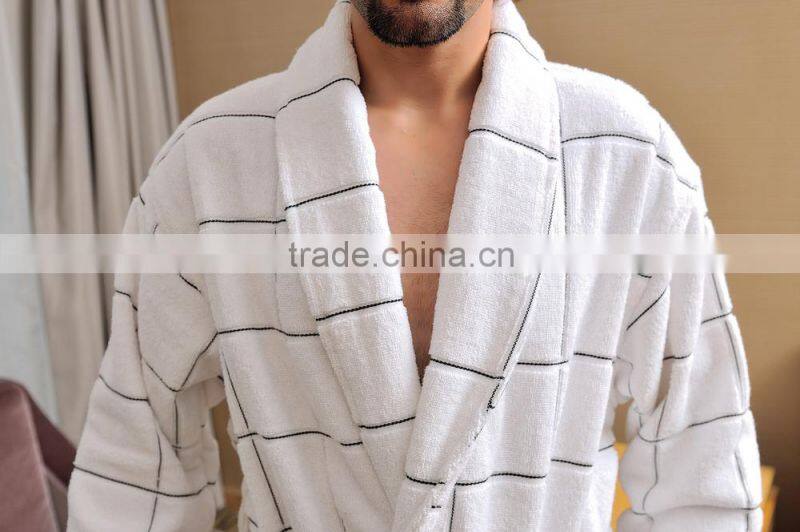 High Quality 100%Cotton Bathrobe ,Velour Cotton Pajamas