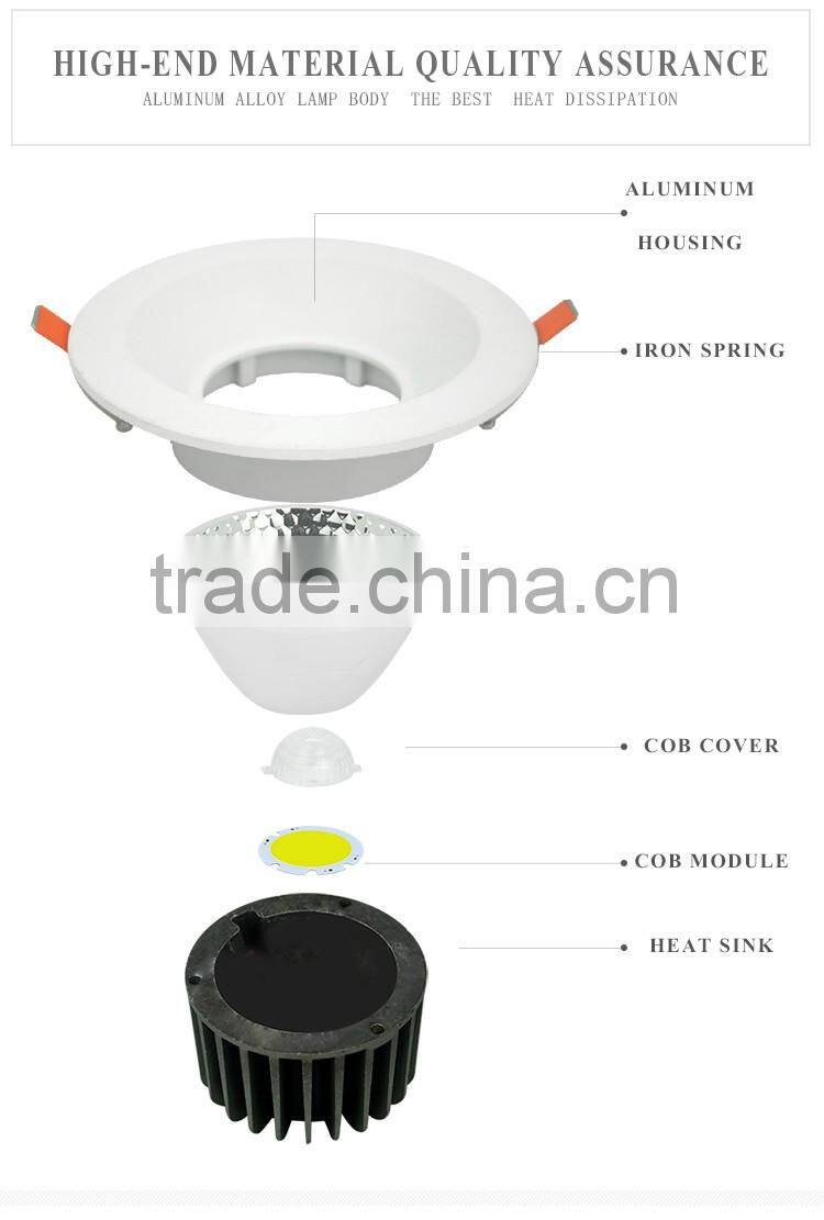 Most selling products Ra80 cob 7w/14w/18w/20w led down light guarantee two year for wholesale