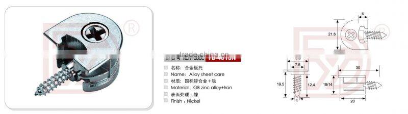 Diverse styles plastic shelf/board support bolt