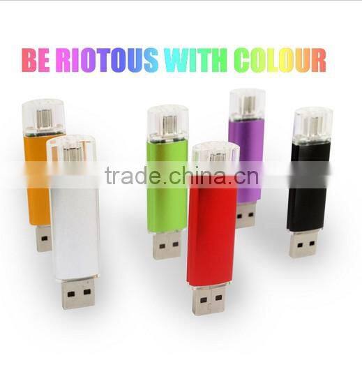OTG USB Flash Thumb Drive 8GB 16G 32G 64G 128 256 512 G GB TB T USB OTG Swivel Memory Sticks for Samsung Smart Phone Tablet PC