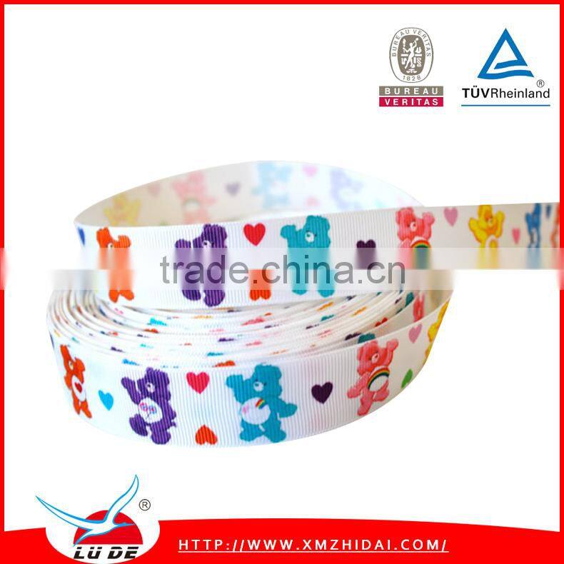 2015 Hot selling custom printed grosgrain ribbon