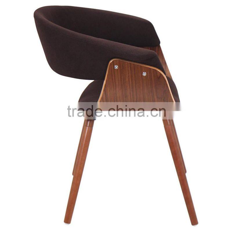 vintage mid century accent upholstered bentwood armchair chair