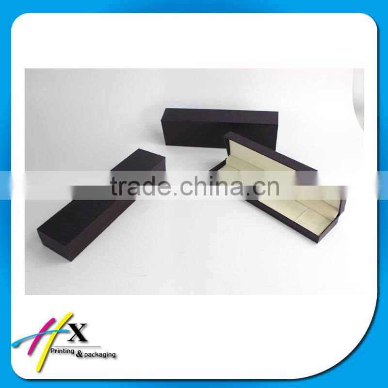 exquisite PU coated sleeve plastics jewelry boxes