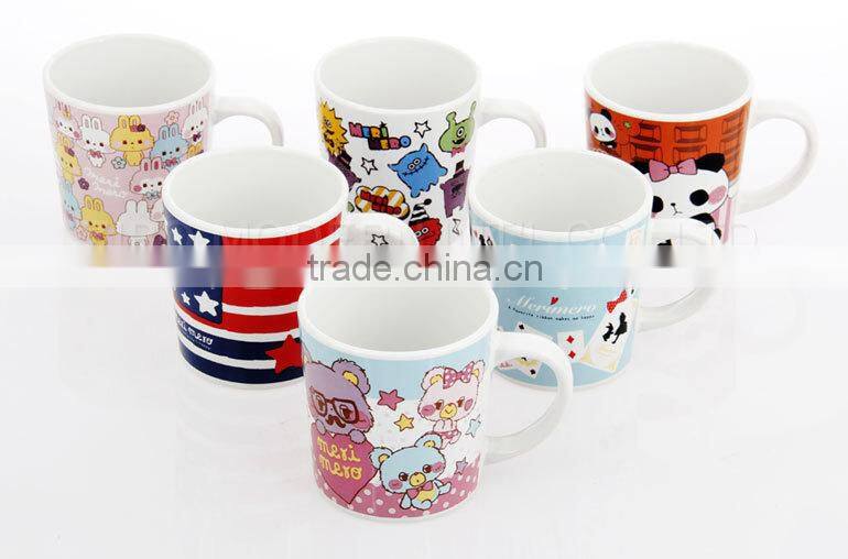 kids mini ceramic coffee mug with design