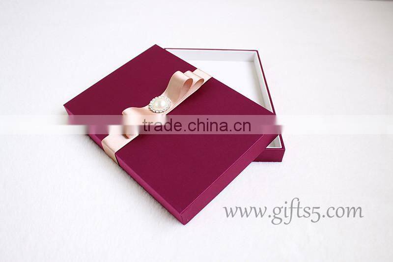 Handmade wedding invitation box