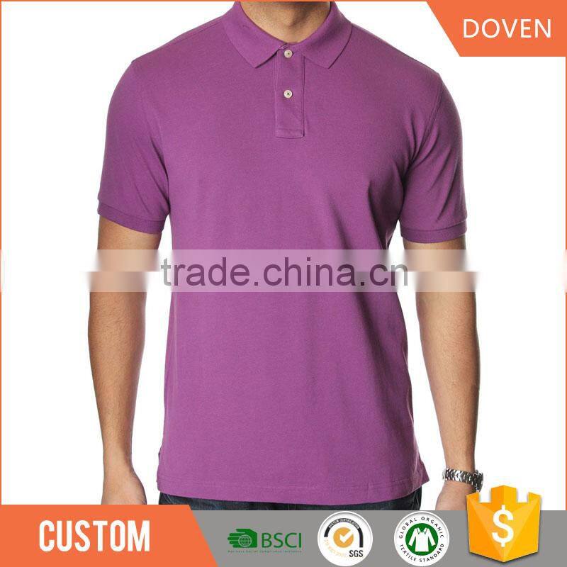 Wholesale 100% cotton pique polo t-shirt