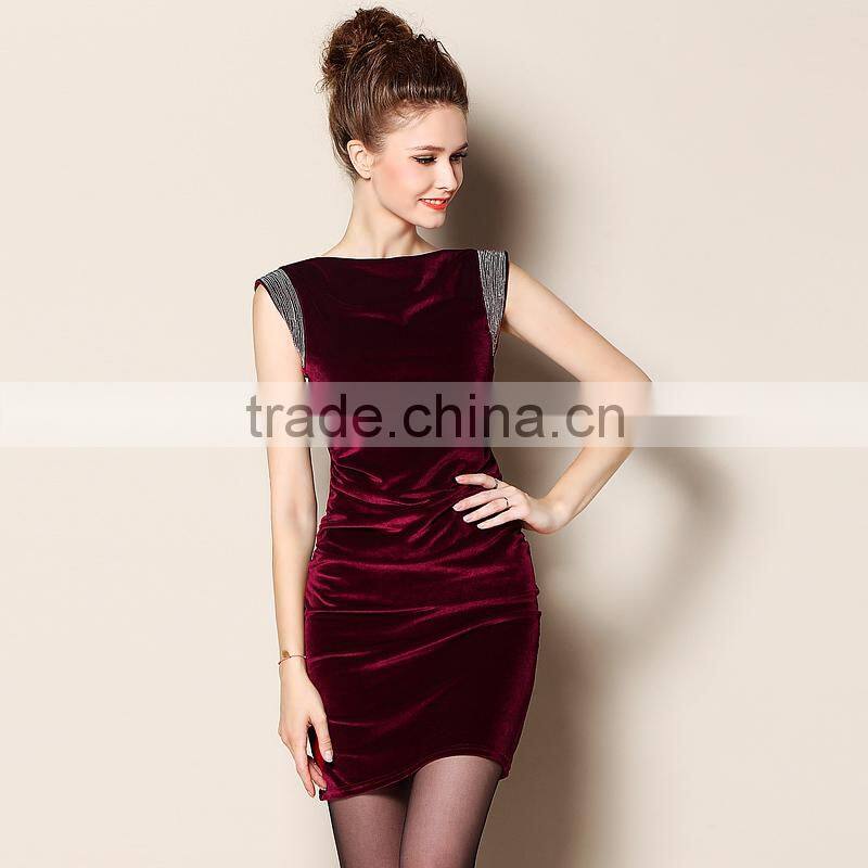 Latest Spandex Velvet Fabric for Fashion Dress from Factory