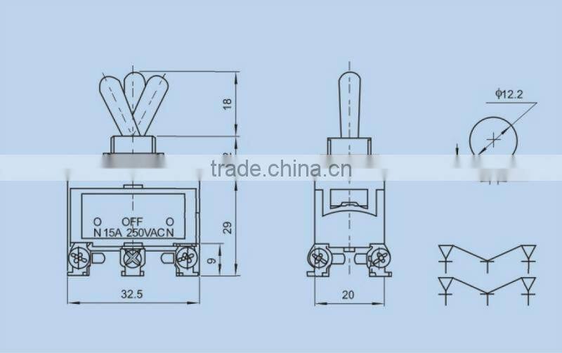 momentary toggle switch KN3-402