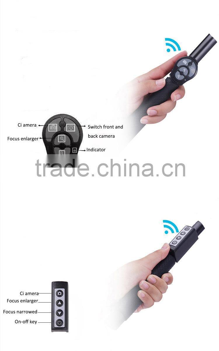 Color optional mini selfie stick for smartphone factory wholesale wireless monopod