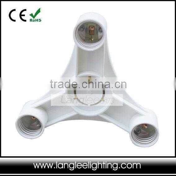 E40 male to 3 x E27 female Lampholder Socket Converter Transformer