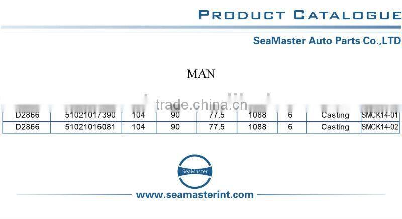 Crankshaft for MAN D2866 Engine Crankshaft OEM No.51021017390