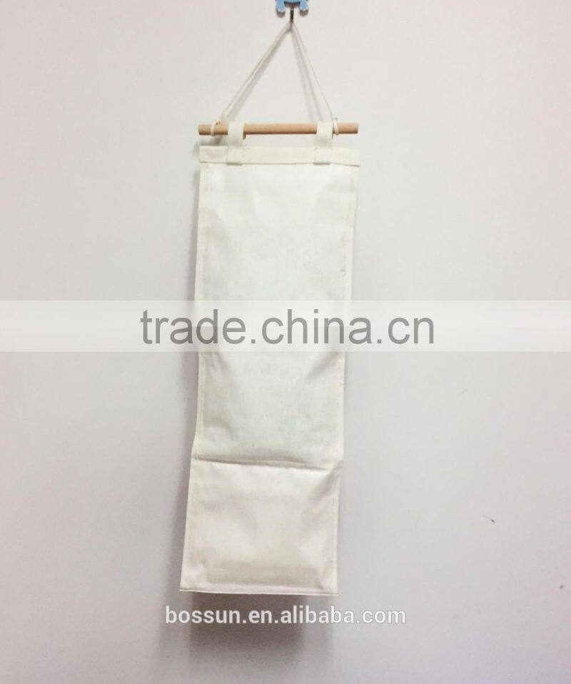Household used hang bag hanging wall pocket storage with 3 pocket