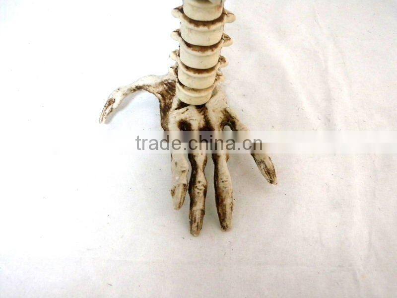 The scary halloween skull decoration with flash LED light