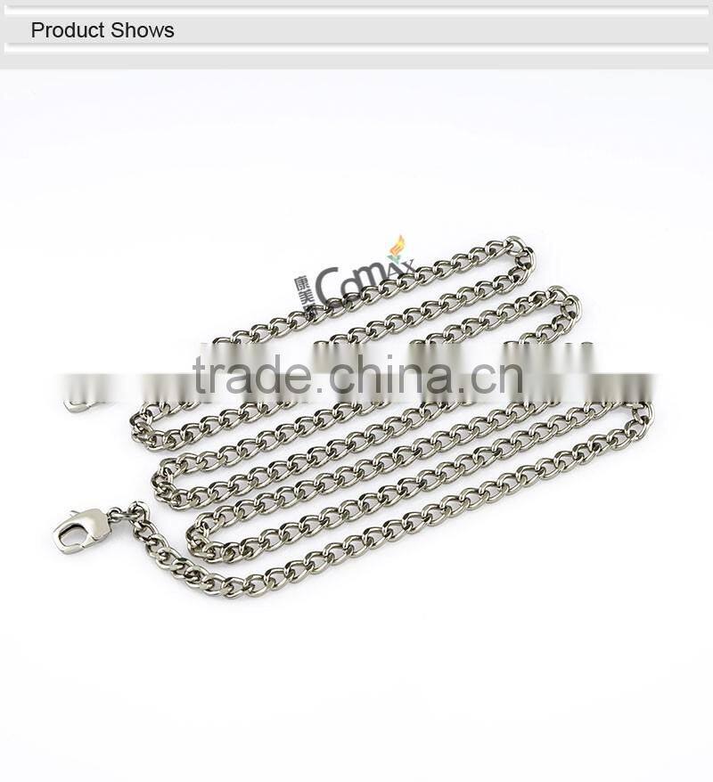 Popular long metal chain for handbag with hook