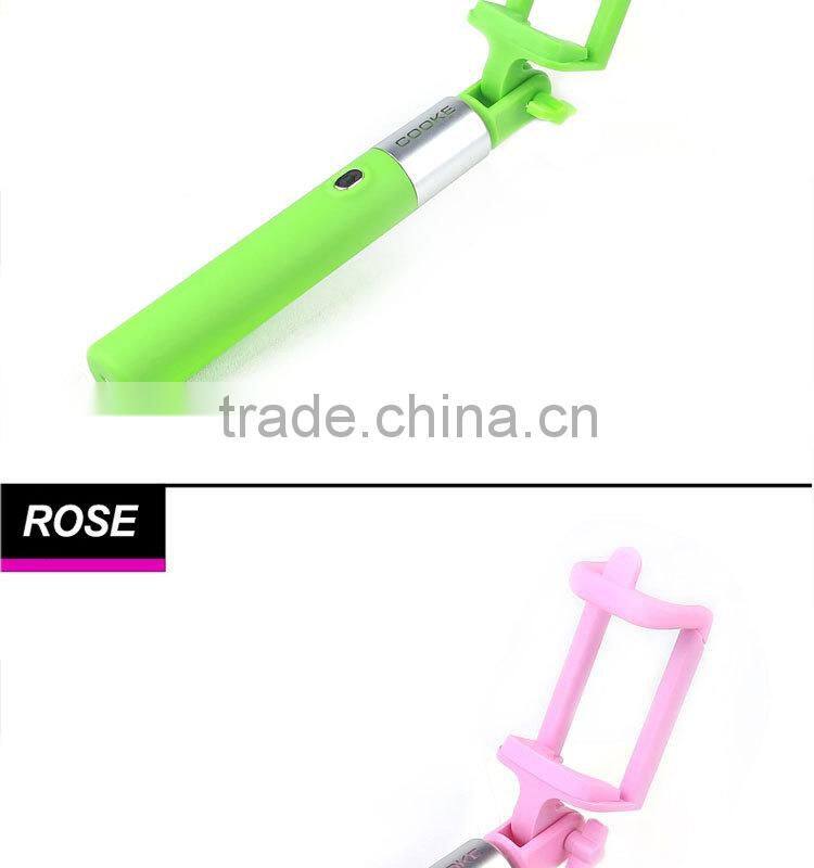 2015 new hot monopod wholesale camera bluetooth selfie stick