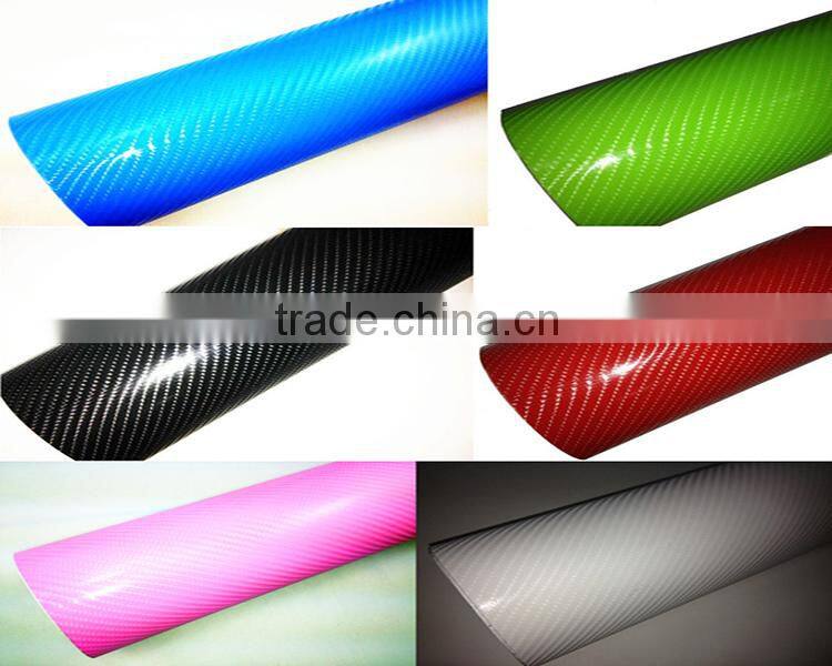 hinmas 1.52x30m air free bubbles carbon fiber 4d vinyl wraps high glossy