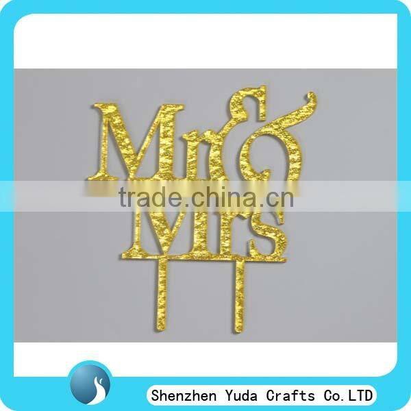 glitter gold cake topper , acrylic topper cupcake, monogram cake topper for sale