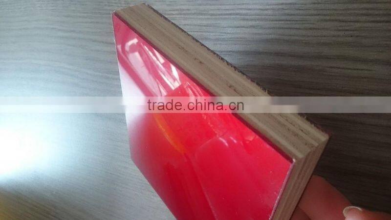 Scratch resistance double side high glossy acrylic plywood for cabinet shutters