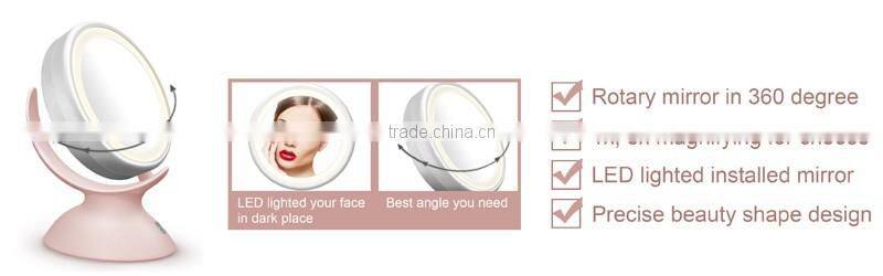 Manufacturer wholesale Double Sides Cosmetic Mirror, LED Type LED mirror