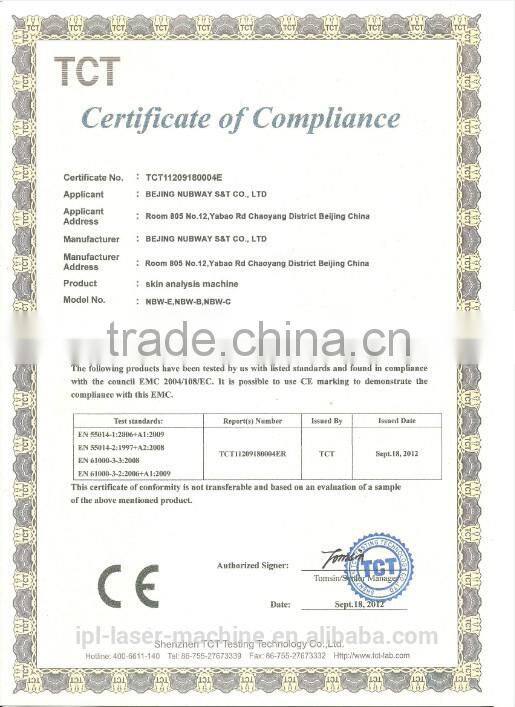 China Best Selling Bauty Machine: high performance mini skin analyzer handheld skin analyzer with CE