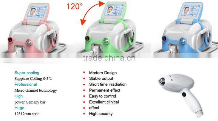 2016 latest best portable diode laser hair removal 808/ laser hair removal body care machine/ laser hair removal candela