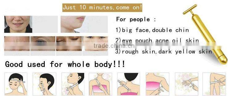 New Arrival Electric Gold Bar Face Massager /Use for Wrinkle Removal and Skin Tightening/Gold Bar