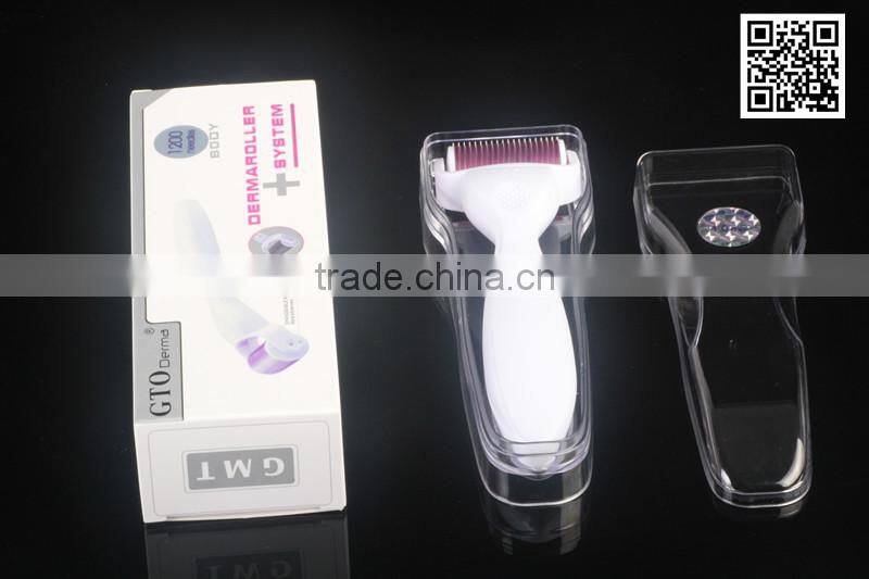 2014 Titanium alloy/Stainless steel/1200 Needle kit derma roller with CE approved lower price