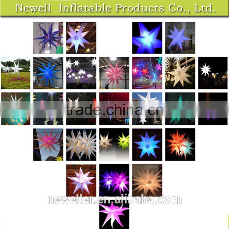 New type wedding decorative led inflatable star For Advertising