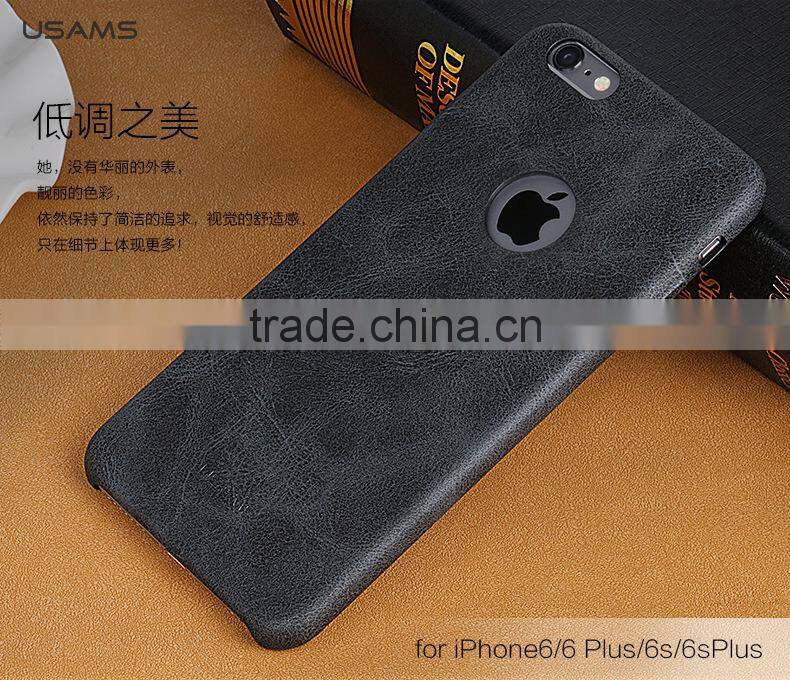 Original USAMS BOB Series PU Leather Case High Quality Cover Case For iPhone 6s/6s plus