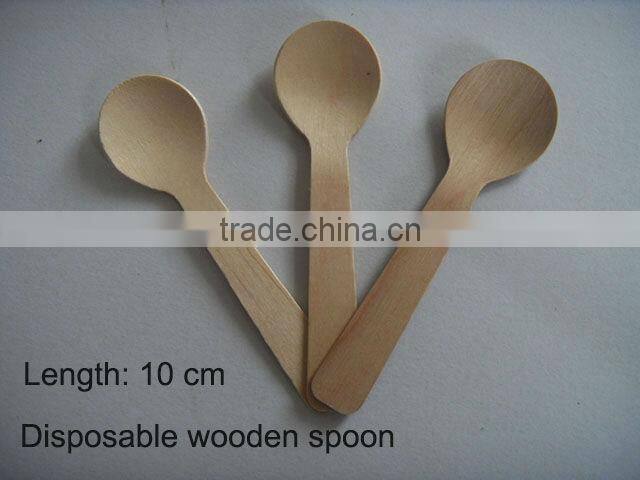 disposable wooden spoon