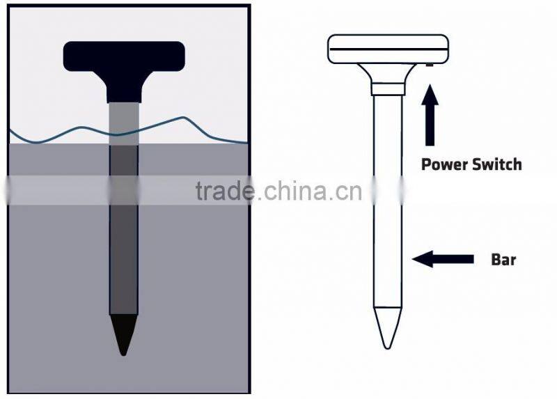 X-Pest VS-316D Solar Mole & Gopher Repeller Repel Voles Mice Rats Rodent for Garden Yard Law