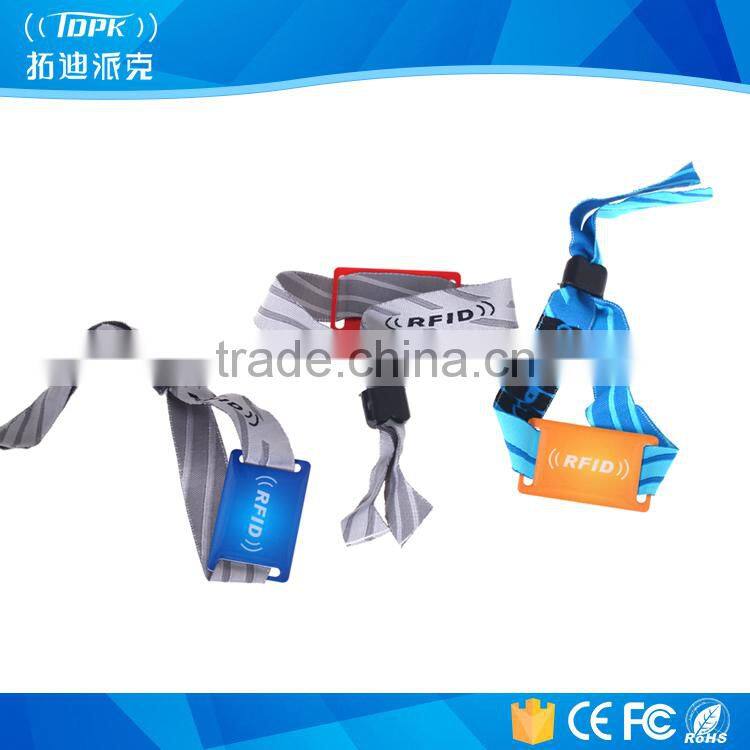 Nylon 13.556mhz safety strap nfc payment wristband