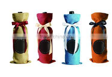 Jute wine bottle bags