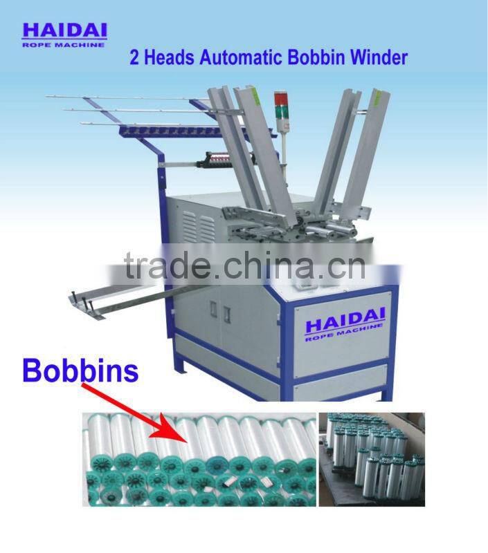 Plastic yarn bobbin winder for rope