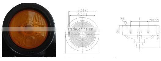 24V 3C Authentication LED Tail Light , LED Rear Fog Lamps for Trucks and Trailers