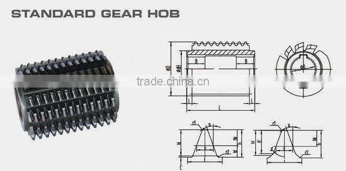 shaper sprocket hob gear hob cutter involute gear hob cutter