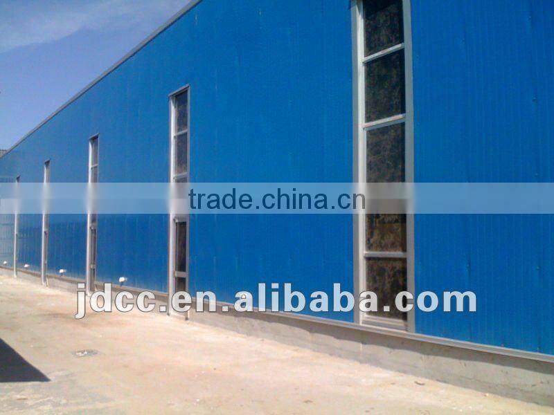 JDCC-Fiber Glass steel structure workshop building