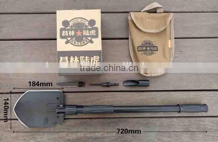 Multi-purpose emergency outdoor gorge folding shovels as hand tools