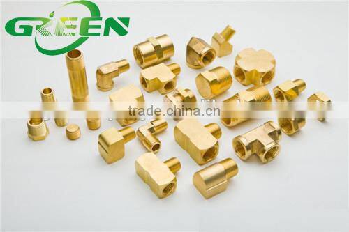 1/4" NPT Female to 1/8" NPT Male Extruded Reducer Straight Elbow L Shape Brass Pipe Fitting